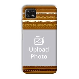 Brown Lines Customized Printed Back Cover for Samsung Galaxy A22