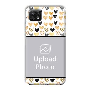 Small Hearts Customized Printed Back Cover for Samsung Galaxy A22