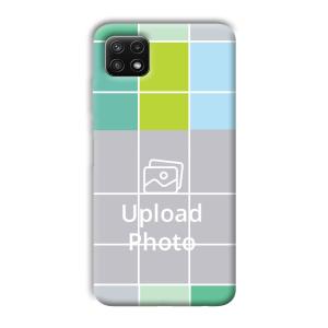 Grid Customized Printed Back Cover for Samsung Galaxy A22