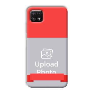 Red Design Customized Printed Back Cover for Samsung Galaxy A22