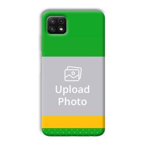 Green Yellow Customized Printed Back Cover for Samsung Galaxy A22