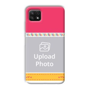 Pink Yellow Customized Printed Back Cover for Samsung Galaxy A22