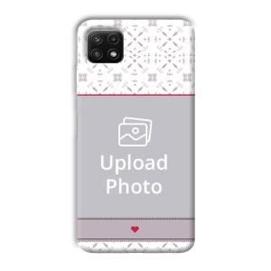 Fabric Print Customized Printed Back Cover for Samsung Galaxy A22