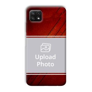 Solid Red Customized Printed Back Cover for Samsung Galaxy A22