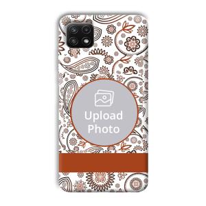 Henna Art Customized Printed Back Cover for Samsung Galaxy A22