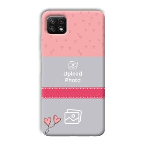 Pinkish Design Customized Printed Back Cover for Samsung Galaxy A22