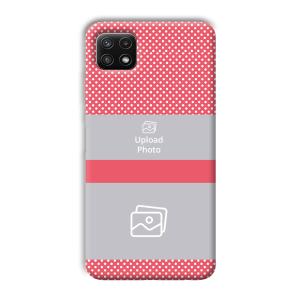 Pink Polka Customized Printed Back Cover for Samsung Galaxy A22