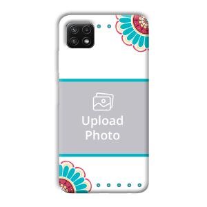 Floral  Customized Printed Back Cover for Samsung Galaxy A22