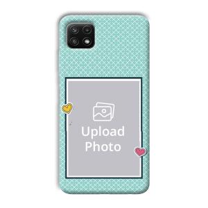 Sky Blue Customized Printed Back Cover for Samsung Galaxy A22