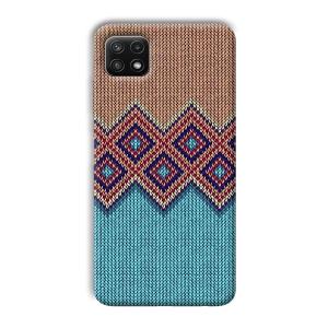 Fabric Design Phone Customized Printed Back Cover for Samsung Galaxy A22