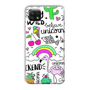Stay Wild Phone Customized Printed Back Cover for Samsung Galaxy A22