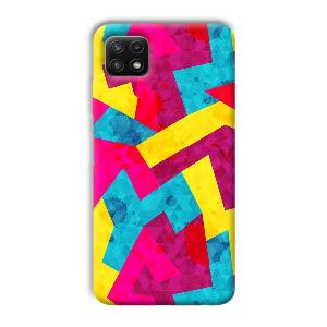 Pink Yellow Pattern Phone Customized Printed Back Cover for Samsung Galaxy A22