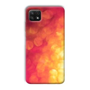 Red Orange Phone Customized Printed Back Cover for Samsung Galaxy A22