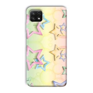Star Designs Phone Customized Printed Back Cover for Samsung Galaxy A22
