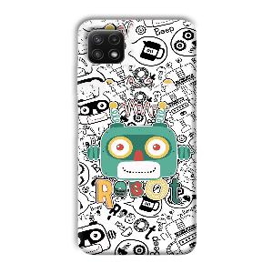 Animated Robot Phone Customized Printed Back Cover for Samsung Galaxy A22