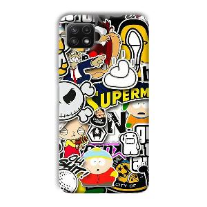 Cartoons Phone Customized Printed Back Cover for Samsung Galaxy A22