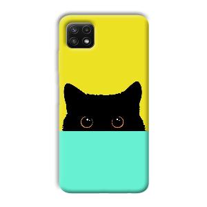 Black Cat Phone Customized Printed Back Cover for Samsung Galaxy A22