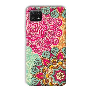 Floral Design Phone Customized Printed Back Cover for Samsung Galaxy A22