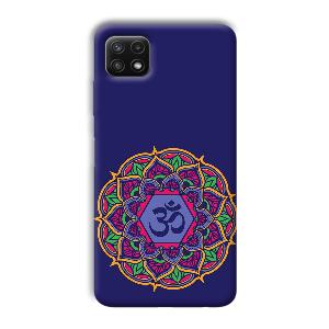 Blue Om Design Phone Customized Printed Back Cover for Samsung Galaxy A22