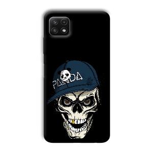 Panda & Skull Phone Customized Printed Back Cover for Samsung Galaxy A22
