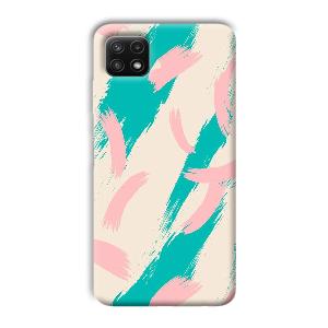 Pinkish Blue Phone Customized Printed Back Cover for Samsung Galaxy A22