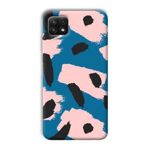 Black Dots Pattern Phone Customized Printed Back Cover for Samsung Galaxy A22