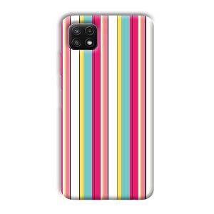 Lines Pattern Phone Customized Printed Back Cover for Samsung Galaxy A22