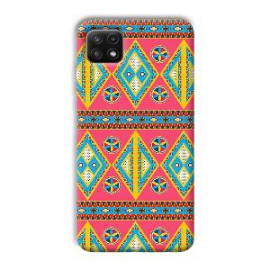 Colorful Rhombus Phone Customized Printed Back Cover for Samsung Galaxy A22