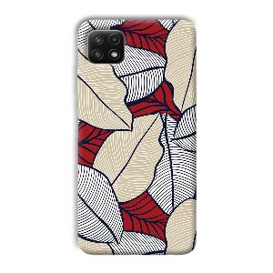 Leafy Pattern Phone Customized Printed Back Cover for Samsung Galaxy A22