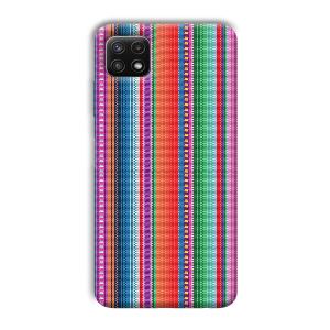 Fabric Pattern Phone Customized Printed Back Cover for Samsung Galaxy A22