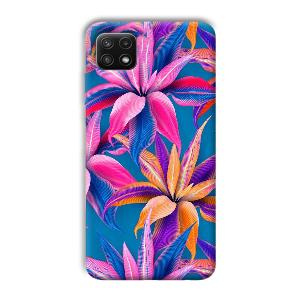 Aqautic Flowers Phone Customized Printed Back Cover for Samsung Galaxy A22