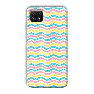 Wavy Designs Phone Customized Printed Back Cover for Samsung Galaxy A22