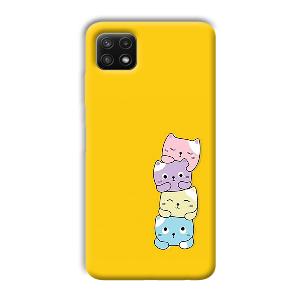 Colorful Kittens Phone Customized Printed Back Cover for Samsung Galaxy A22