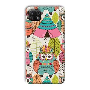 Fancy Owl Phone Customized Printed Back Cover for Samsung Galaxy A22