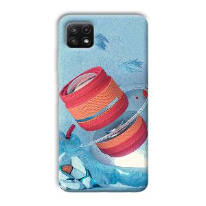 Blue Design Phone Customized Printed Back Cover for Samsung Galaxy A22