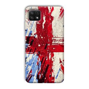 Red Cross Design Phone Customized Printed Back Cover for Samsung Galaxy A22