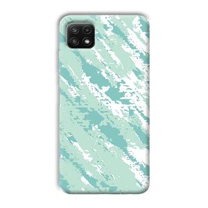 Sky Blue Design Phone Customized Printed Back Cover for Samsung Galaxy A22