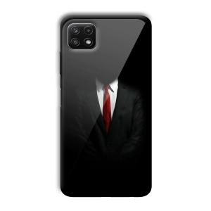 Hitman Customized Printed Glass Back Cover for Samsung Galaxy A22