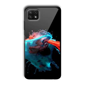 Mix of Colors Customized Printed Glass Back Cover for Samsung Galaxy A22