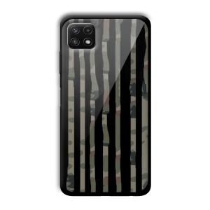Camo Customized Printed Glass Back Cover for Samsung Galaxy A22