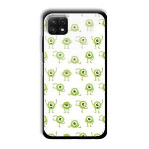 Green Eyes Customized Printed Glass Back Cover for Samsung Galaxy A22
