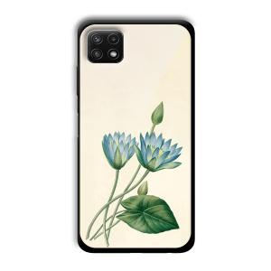 Flowers Customized Printed Glass Back Cover for Samsung Galaxy A22