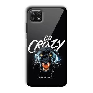 Go Crazy Customized Printed Glass Back Cover for Samsung Galaxy A22