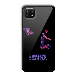 I Believe Customized Printed Glass Back Cover for Samsung Galaxy A22