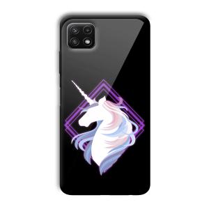 Unicorn Customized Printed Glass Back Cover for Samsung Galaxy A22