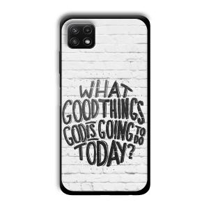 Good Thinks Customized Printed Glass Back Cover for Samsung Galaxy A22