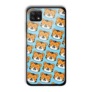 Laughing Cub Customized Printed Glass Back Cover for Samsung Galaxy A22