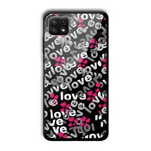 Love Customized Printed Glass Back Cover for Samsung Galaxy A22