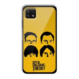 Yellow Theme Customized Printed Glass Back Cover for Samsung Galaxy A22