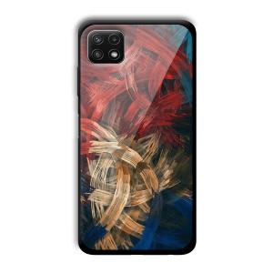 Painted Frame Customized Printed Glass Back Cover for Samsung Galaxy A22